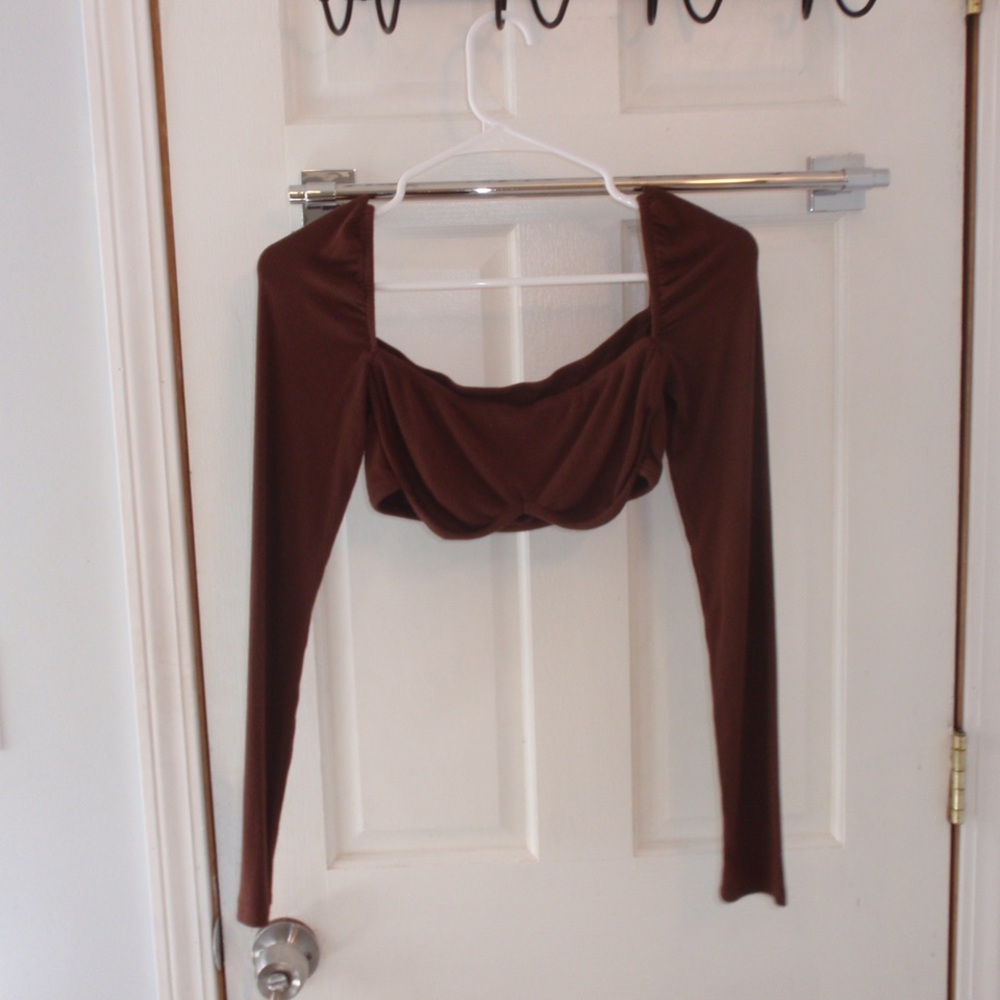 Brown princess polly top